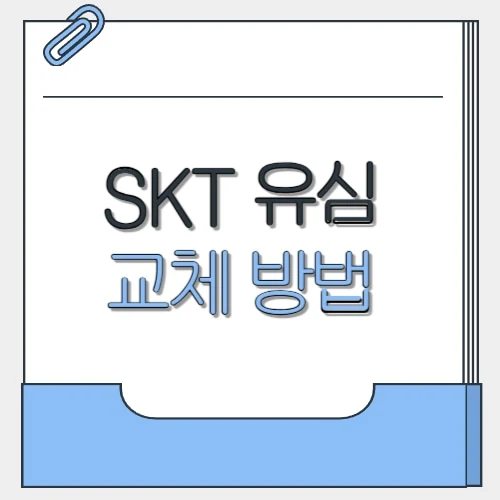 SKT 유심 교체 방법
