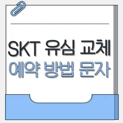 skt 유심 교체 예약