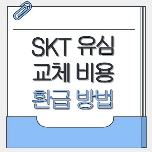 SKT 유심 교체 비용
