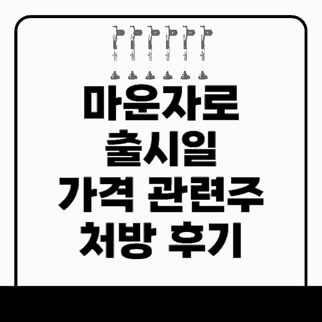 마운자로 출시일