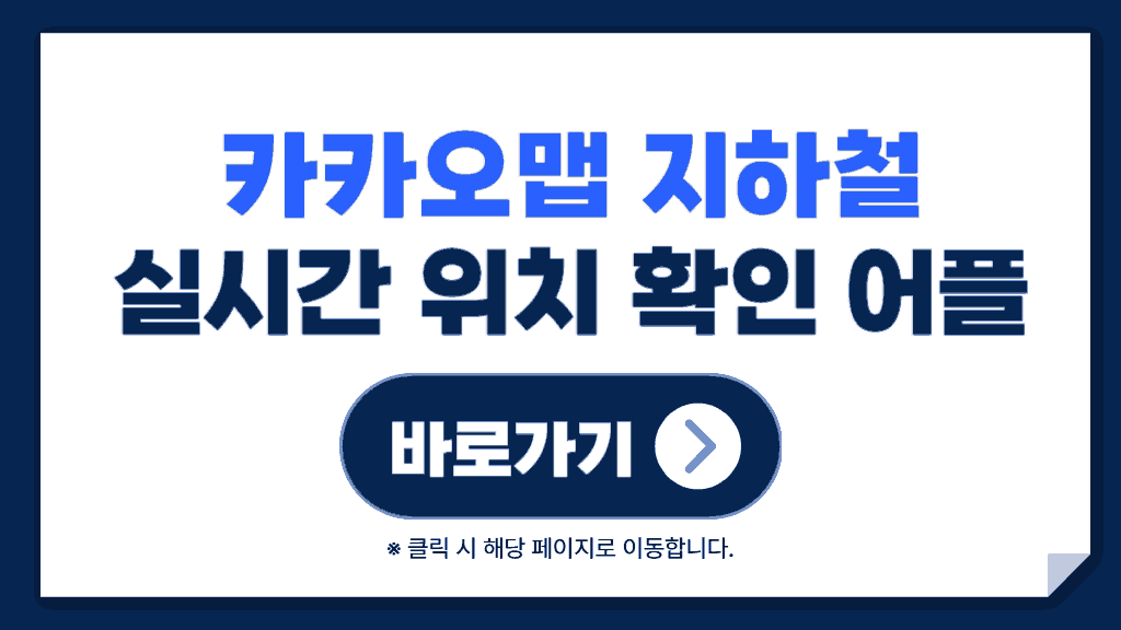 카카오맵 지하철