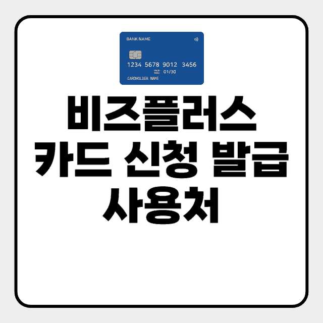 비즈플러스카드 신청