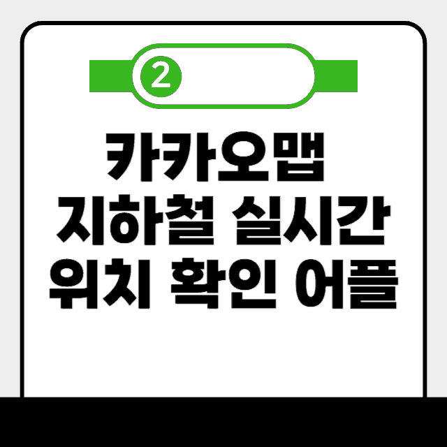 카카오맵 지하철