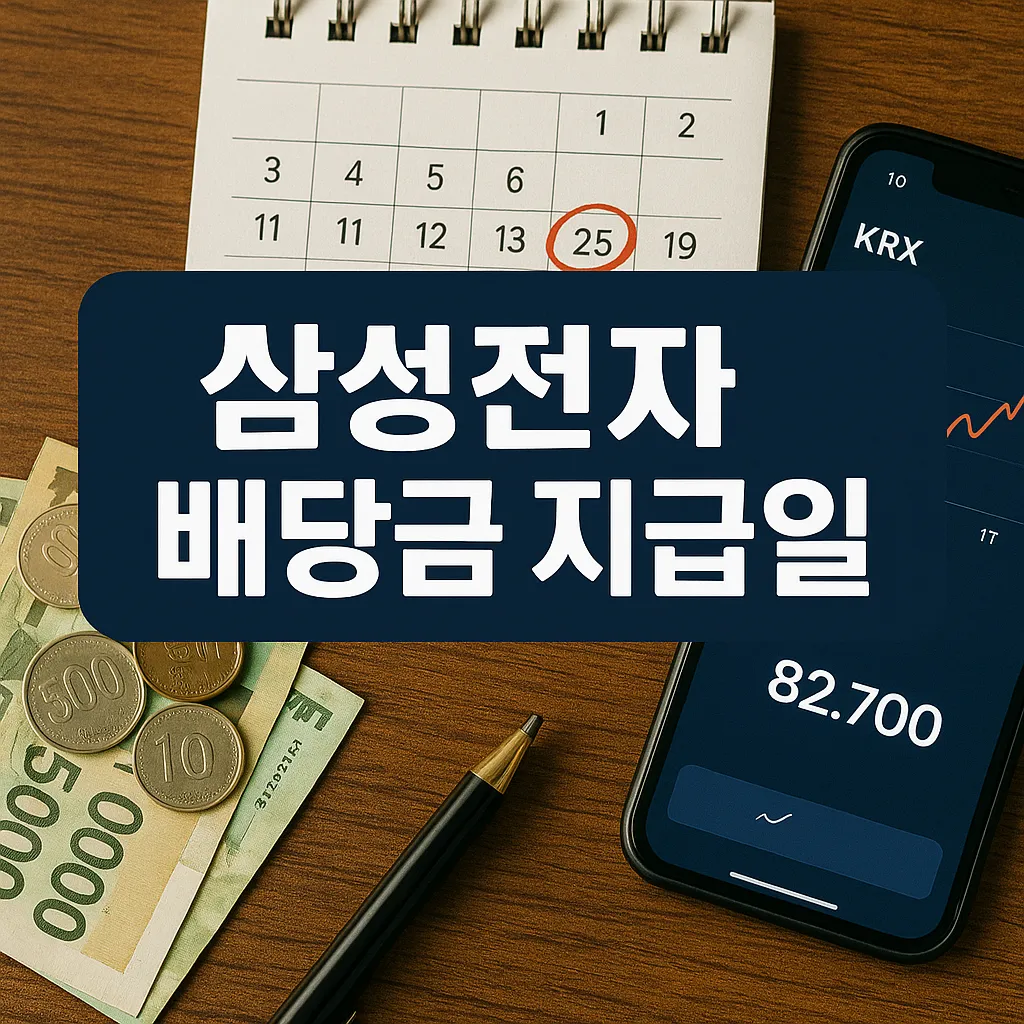 삼성전자 배당금 지급일