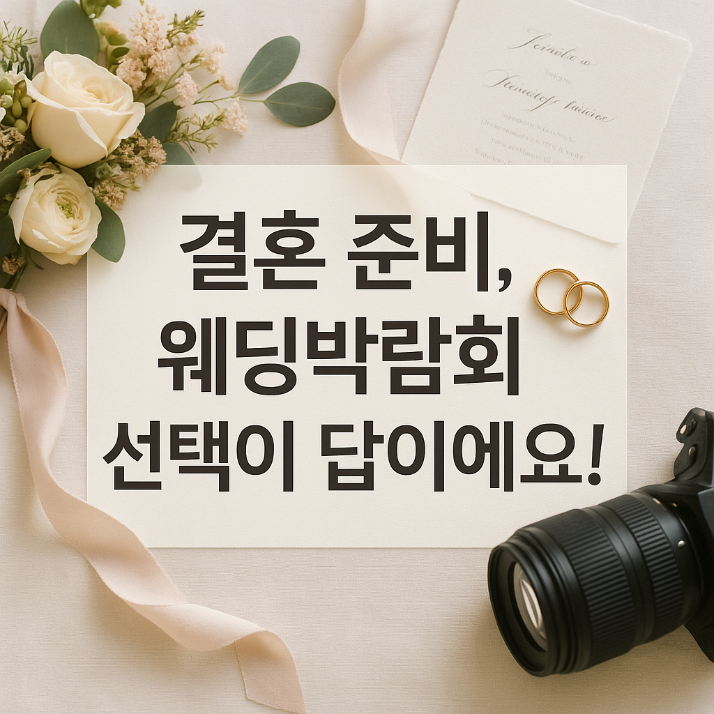 서울 웨딩드레스 페어 2025 웨딩박람회 혜택